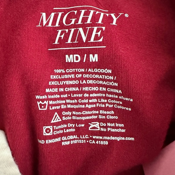 Mighty Fine Cropped Rugby Shirt Pink "10" NWT Size multiple - Picture 10 of 11